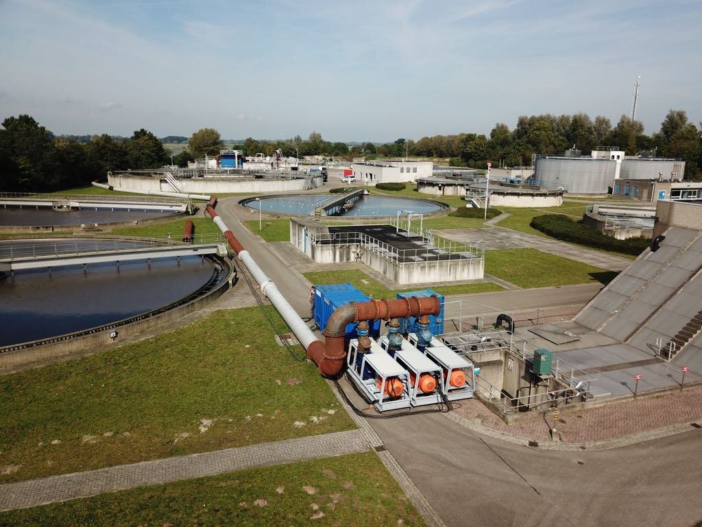 Tijdelijke Pompinstallatie RWZI Deventer